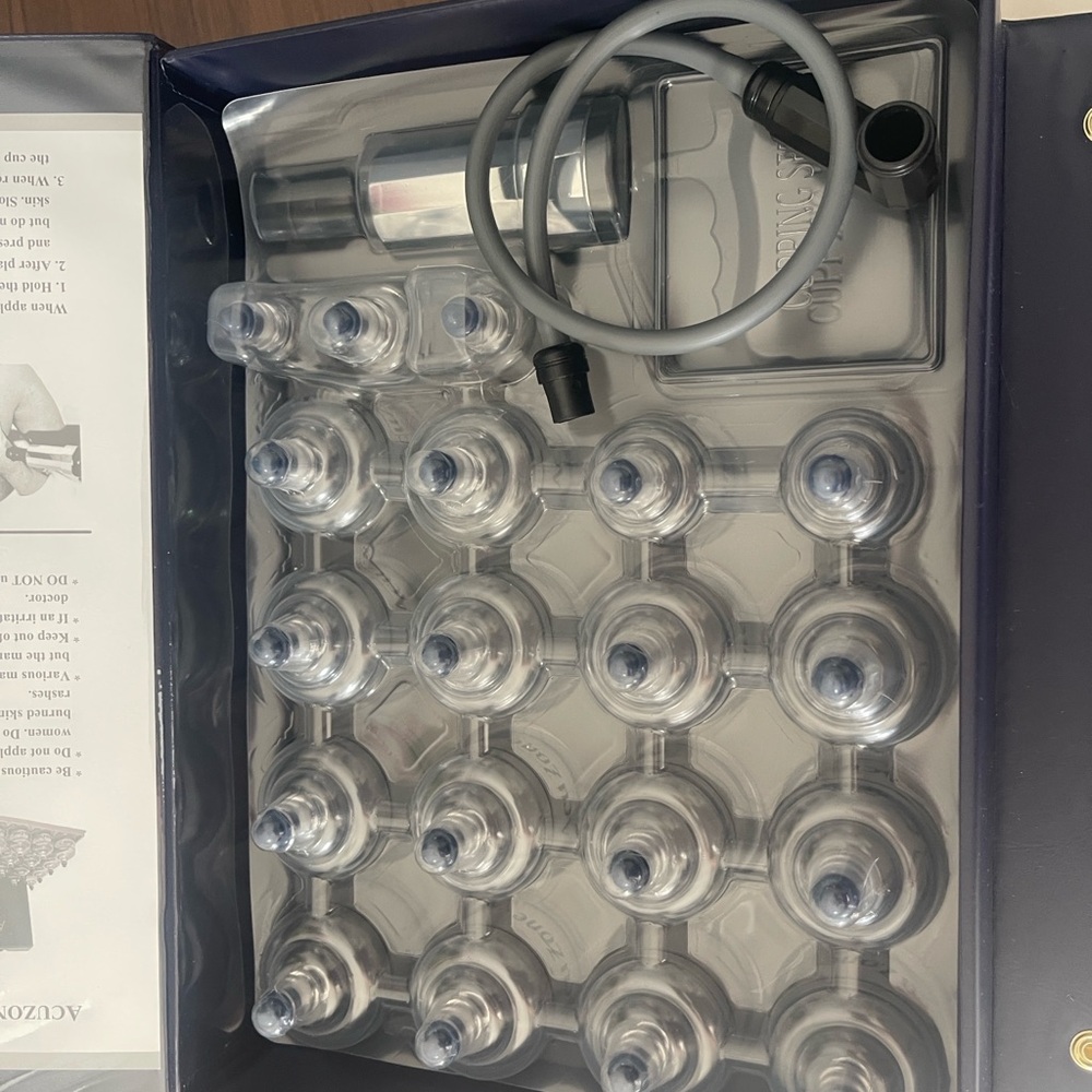 Clear Cup Therapy Set - Transparent Suction Cups with Hose